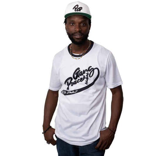 Unisex T-Shirt White Original " Worldwide " PEACE GANG