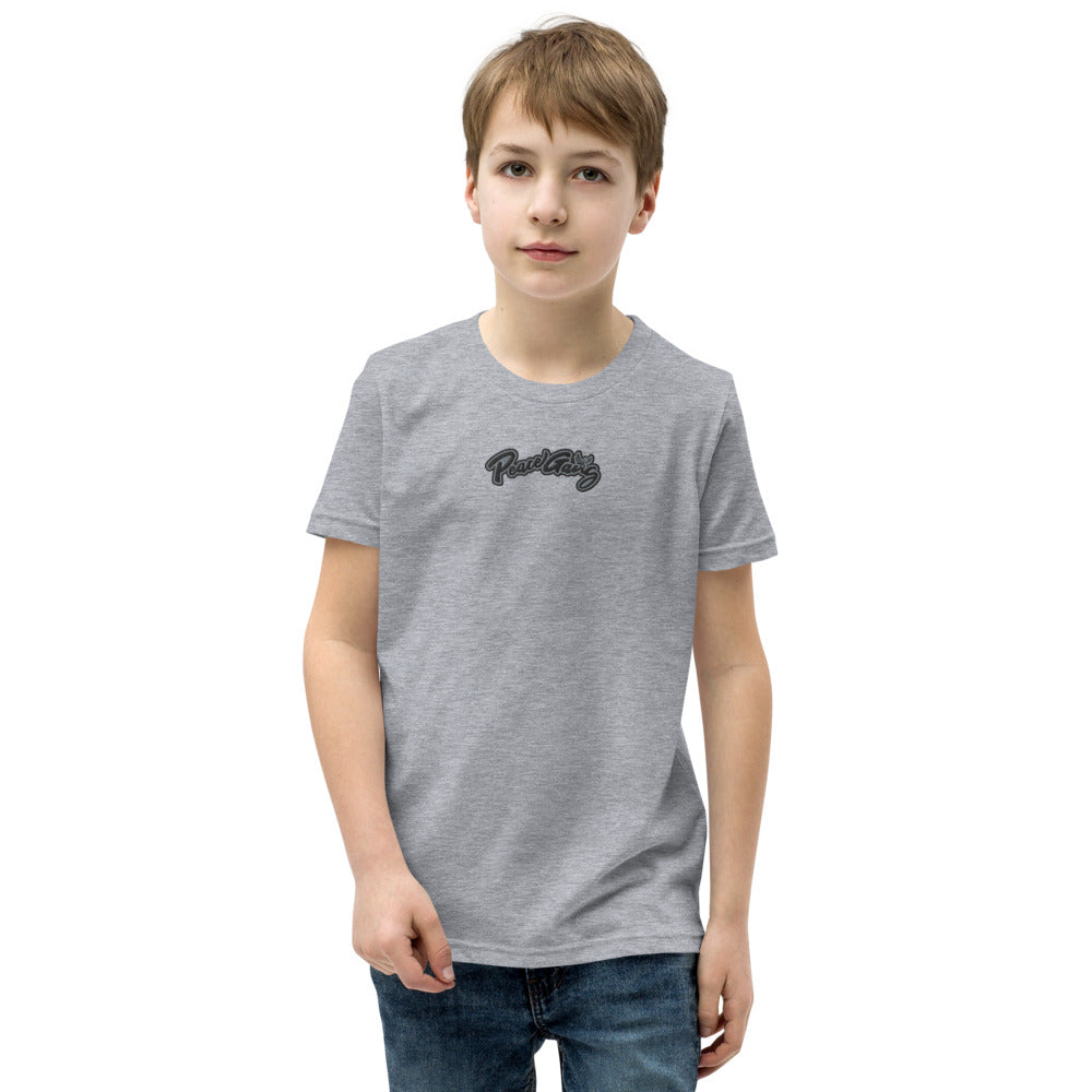 Youth Short Sleeve T-Shirt Cursive - PEACE GANG